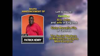 Patrick Henry ~ Long Obituary