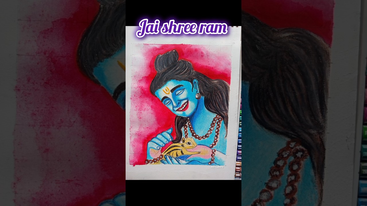 ||Shree Ram Chandra and squirrel drawing|| 