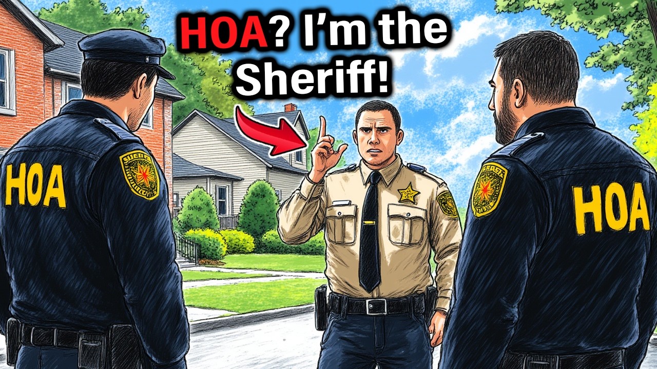 HOA Sent “Patrol Officers” To My House To Enforce Dues..Unaware I’m The County Sheriff!
