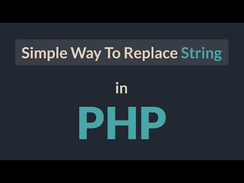 Simple Way To Replace String in php