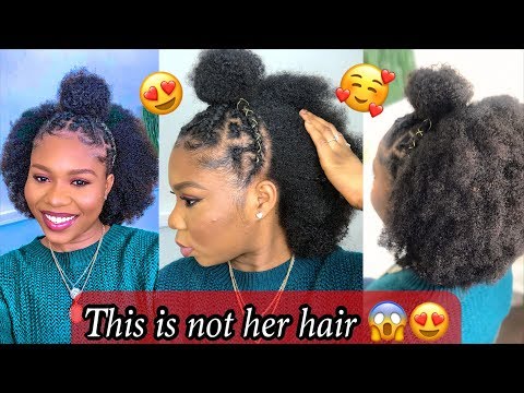 video about Clip in Hair Extension Afro Kinky Coily