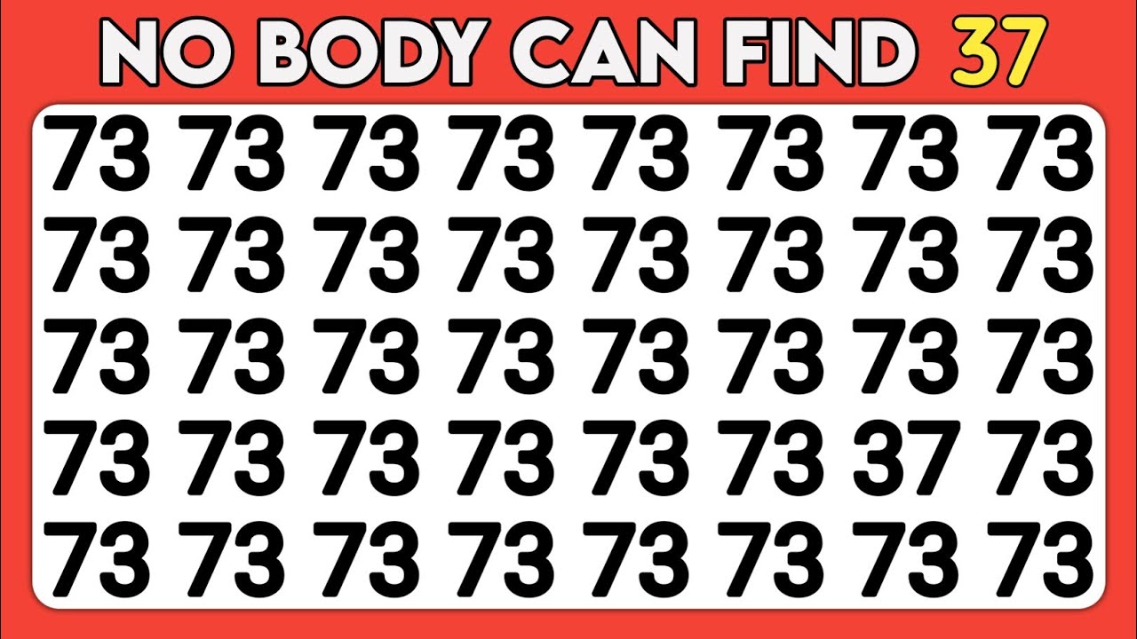 Find the Odd One out | Spot the Odd Number and Letter Edition - YouTube