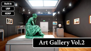 Art Gallery Vol 2 Assets 3D for Unity
