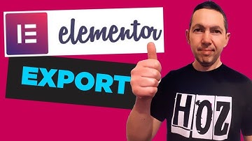 Elementor Page Export Tutorial