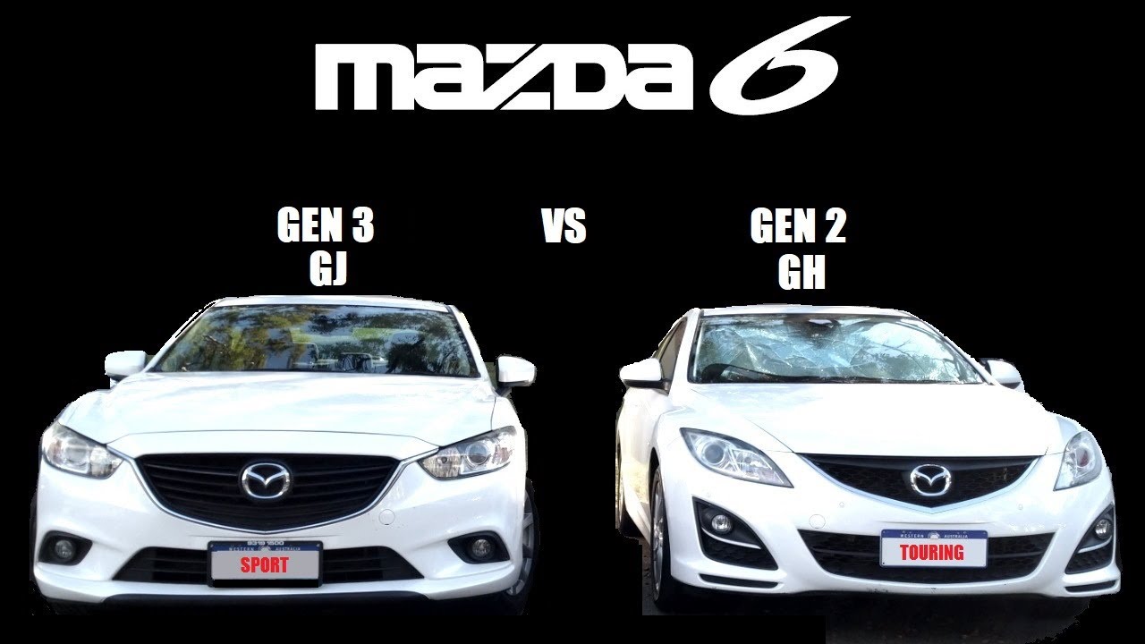 MAZDA 6 Generation GH and GJ Comparison 