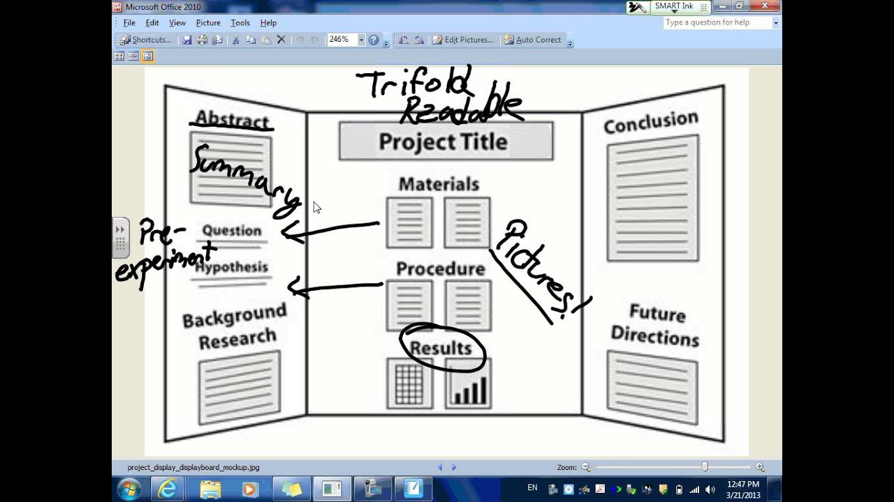 what is a tri fold presentation board