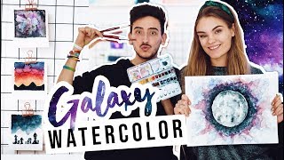 Aquarell Malen lernen - Tipps für Galaxy Watercolor Bilder \/\/ I'mJette