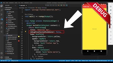 How to remove the Flutter debug banner ? Urdu | Hindi Full Tutorial