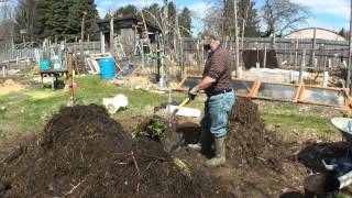 Compost pile from hell FIRES UP!