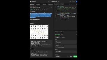 Shuffle String in 15 seconds - Leetcode 1528 - Python #leetcode #shorts