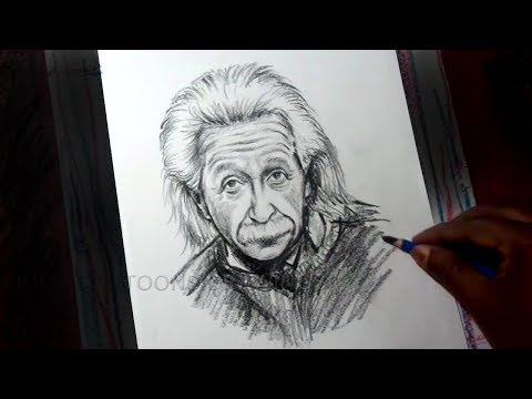 How To Draw Theoretical Physicist Albert Einstein Drawing For Kids