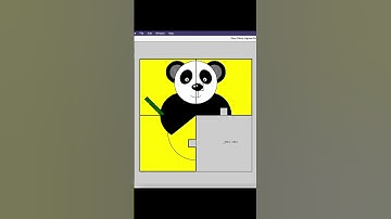 Drawing Cute Panda with python | Beautiful Panda | #shorts #youtubeshorts #drawing #ytshorts #coding