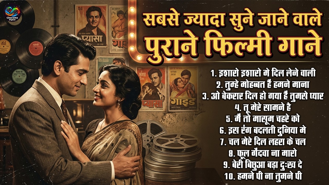 सबसे ज्यादा सुने जाने वाले पुराने फिल्मी गाने | Top 10 Non Stop Song | इशारो इशारो मे दिल लेने वाली