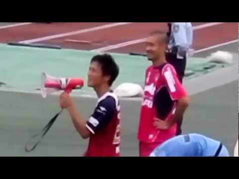 2012 J2 第38節 ファジアーノ岡山 試合終了後の田所中林川又トラメガ挨拶