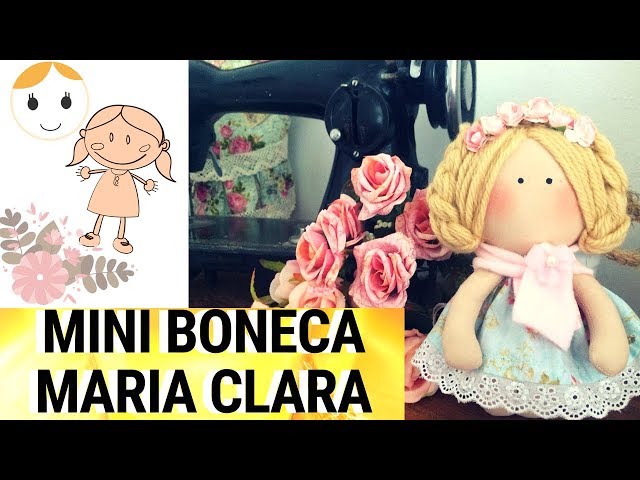 BONECA DE PANO VESTIDO PASSO A PASSO DRICA TV 