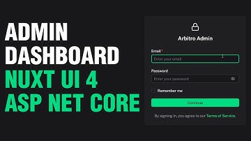 Simple Admin Dashboard Demo (ASP.NET Core + Nuxt 4 + Nuxt UI 4)