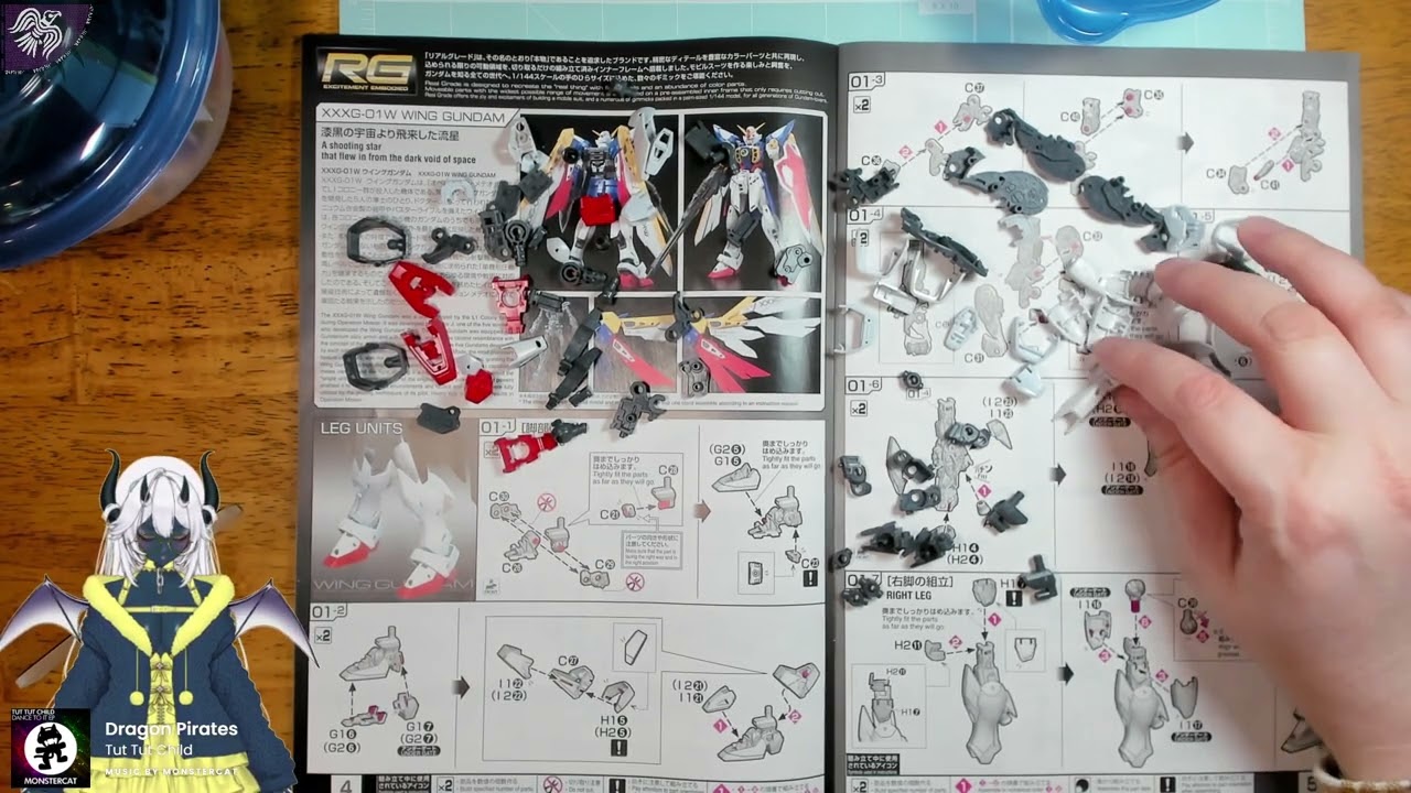 RG 35 Wing Gundam assembly! [Dragon Vtuber]