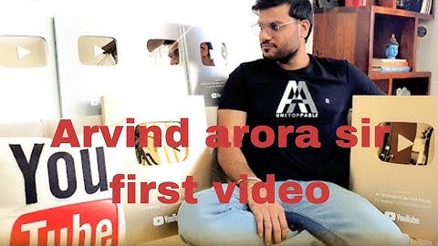 This is Arvind Arora sir first video ।A2 First video।A2 motivation sir first video on YouTube