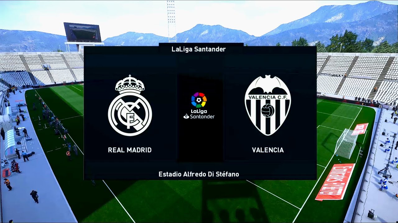 Real Madrid vs Valencia | 2020-21 La Liga | PES 2021 - YouTube