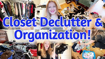 CLOSET DECLUTTER / CLOSET ORGANIZATION / HUGE DECLUTTER // CLEANING VIDEOS //