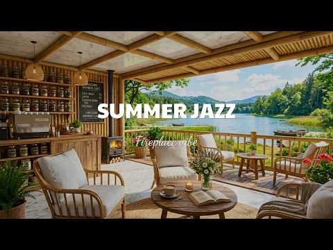 Positive Jazz in the Morning Seaside Atmosphere | Gentle Jazz and Nature Therapy for Studying