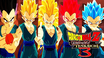 Kid Trunten All Forms vs Villains - Dragon Ball Z Budokai Tenkaichi 3