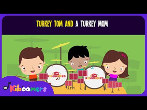 Turkey Tom and a Turkey Mom Lyric Video - The Kiboomers Preschool Songs & Nursery Rhymes