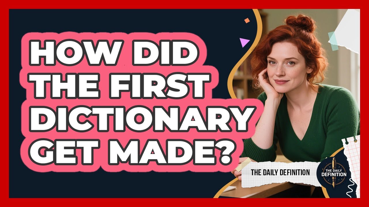 How Did The First Dictionary Get Made? - The Daily Definition - YouTube