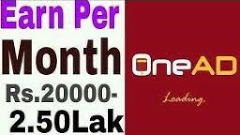 OneAd hacks and tricks || Earn money online || best earning app 2018 || best app to earn money