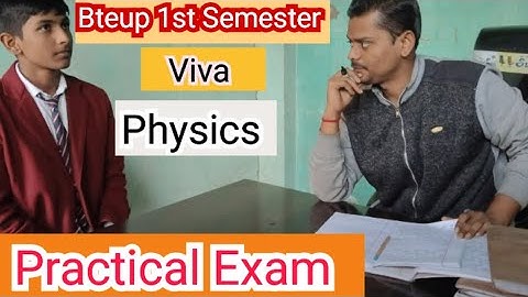 Bteup 1st Semester Practical Exam||Physics Viva (Viva happens like this in Practical), see it once
