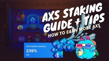 AXS STAKING GUIDE plus TIPS! #AXS #AxieInfinity