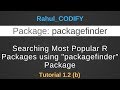 Searching R Packages using "packagefinder" Package [R Data Science Tutorial 1.2 (b)]