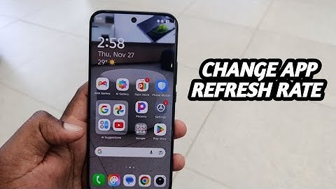 How To Change Screen Refresh Rate Of An App on a Tecno Spark Slim 