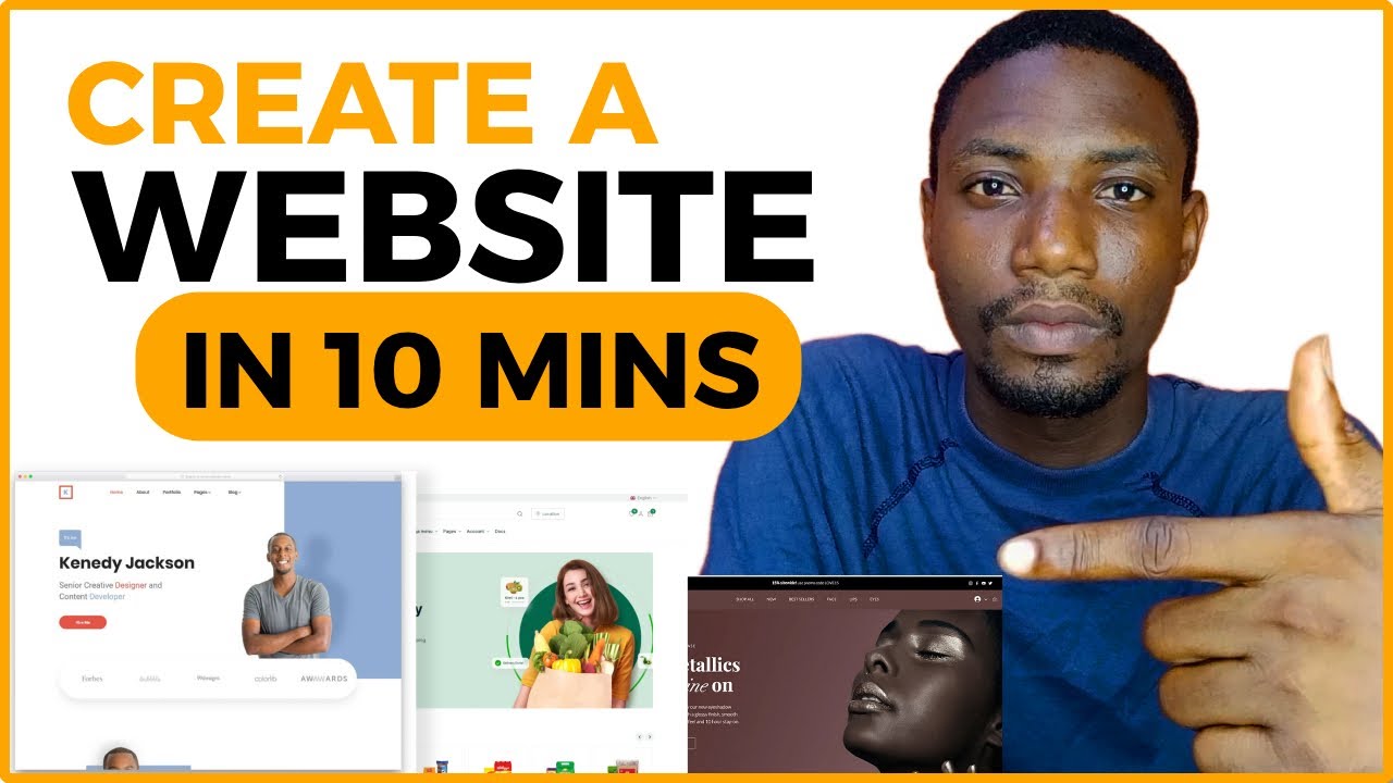 How to Make a Website in 10 Mins 2024 ! - YouTube