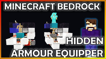 I made a TINY Hidden Underfloor Armour Equipper (Minecraft Bedrock 1.19)