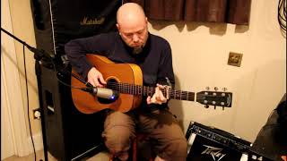 Video thumbnail of "Mike Oldfield - On Horseback (guitar cover)"