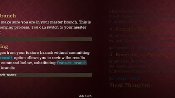 How to Commit Changes to the Master Branch in Gerrit