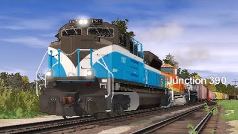 Trainz Simulator 3 BNSF 1967 SD70ACE Leads Manifest train Feat (Old BN SD70MAC trailing)