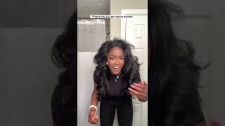 Leave out + this half wig… yeah it’s giving real hair😭✨#curlymehair #curlyhair #wigs #halfwig #fypシ