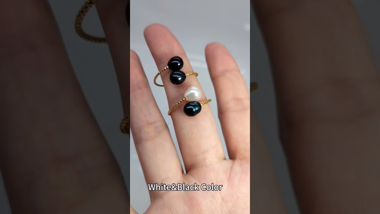 Exploring The Elegance Of Double Rice Pearl Ring 