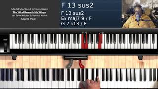 The Wind Beneath My Wings (by Bette Midler) - Piano Tutorial