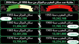 تقدم كبير للجزائر على المغرب في عدد السكان, في نظرك ما سبب هذا التقدم؟ Maroc vs Algérie