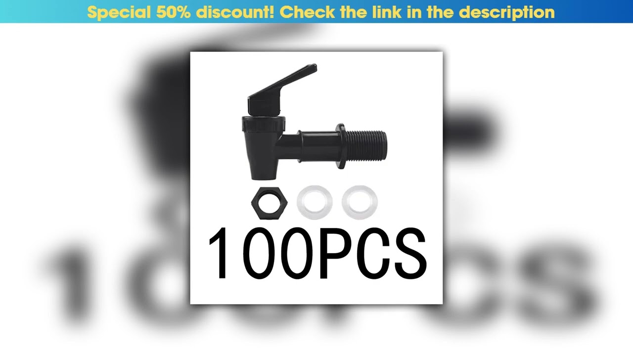 Review Plastic Faucet Water Dispenser Tap Set, Replacement, Filter, Reusable Spout, Cooler, 50 Pcs,
