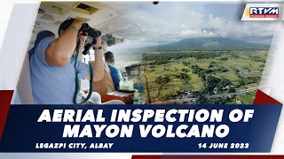 Aerial Inspection of Areas Affected by Mayon Volcano Activity 6/14/2023