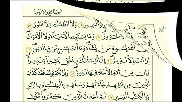 35 سورة فاطر الشيخ علي الحذيفي رواية قالون