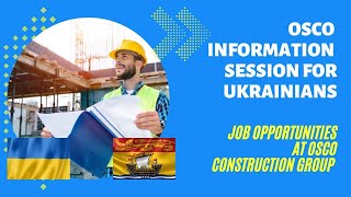 OSCO Information Session for Ukrainians