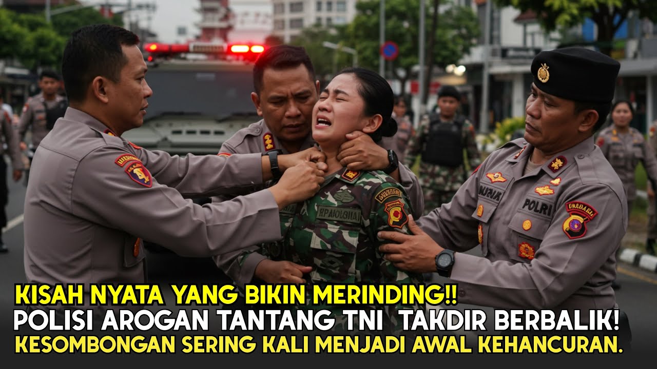 KISAH VIRAL !! Tantang TNI dengan Arogan, Polisi Ini Apes Alami Nasib Tragis!