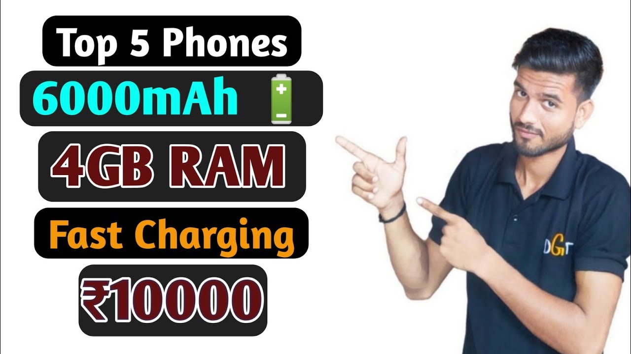 Top 5 Mobiles with 4GB RAM under 10000 in 2021 6000mAh battery Quad