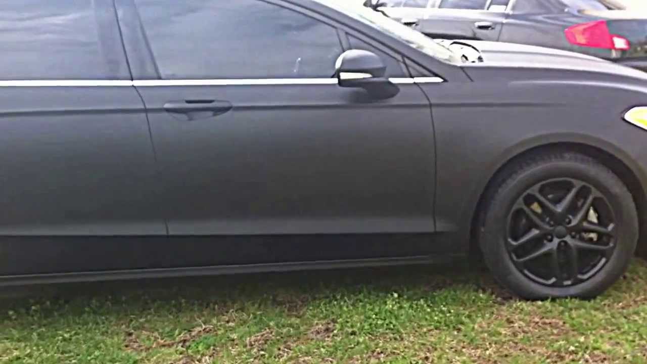 Plasti Dip Full Vehicle Matte Black 2013 Fusion Youtube