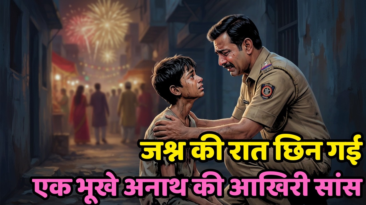 दर्दनाक कहानी: जश्न के शोर में खामोश हुई एक भूखे अनाथ की सांसें 😭